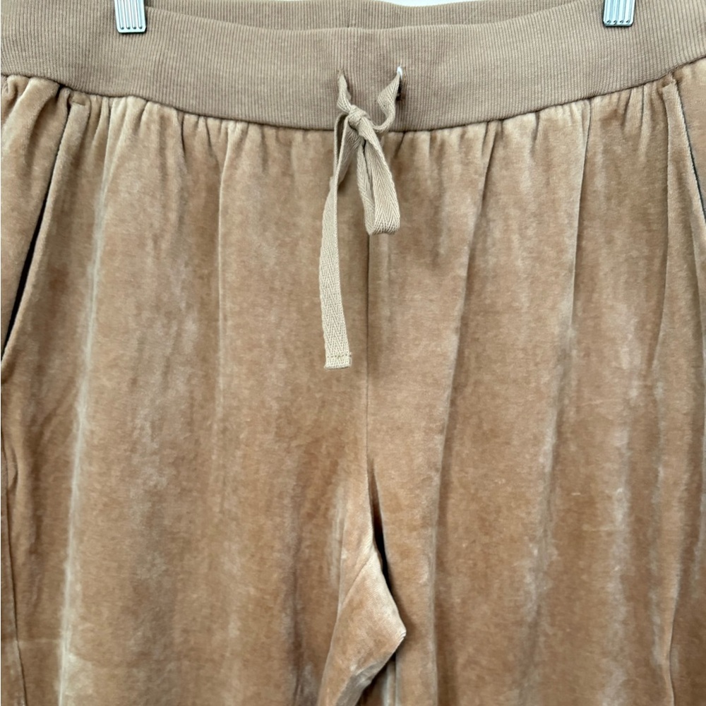 Eileen Fisher Cozy Velour Knit Jogger Pants - Picture 2 of 7